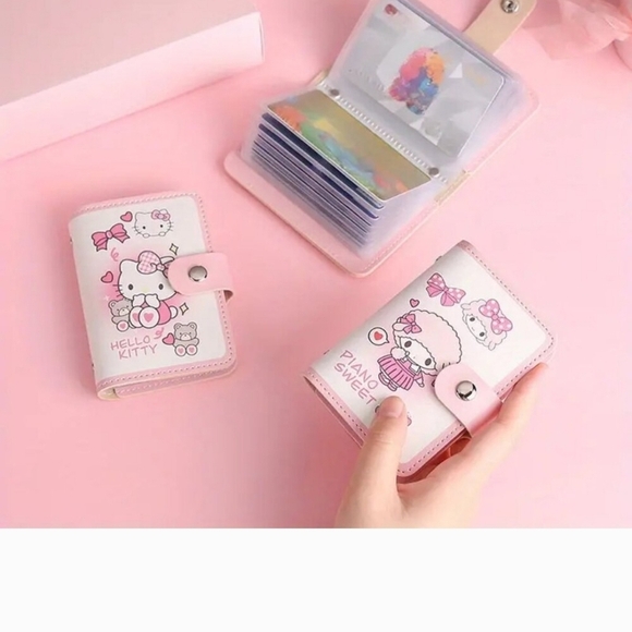 New Hello Kitty Pink Card Holder Wallet - Picture 2 of 3